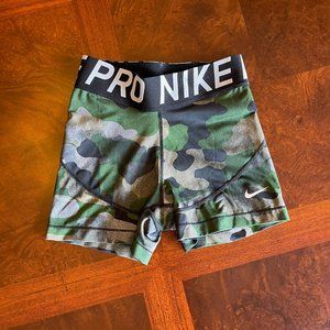 Nike Pro 3" Camo Spandex Shorts